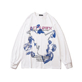 Mens Fall Outfits Sweater Men and Women Couple Long Sleeve T-shirt Autumn and Winter