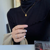 The Rock Turtleneck Half Turtleneck Bottoming Shirt Autumn and Winter Long Sleeves T-shirt Top