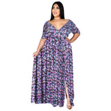 Nina Parker plus Size Dresses Short Sleeve Sexy Beach Dress