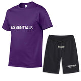 Fear of God Fog Essentials Fashion Brand Casual Short-Sleeved Shorts Suit Chest