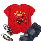 Stranger Things Hellfire Club T Shirt Short Sleeve Top Women'S T-Shirt