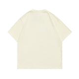Men T-Shirt Summer Printed Necklace round Neck T-shirt Casual