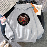 Stranger Things Hellfire Club Hoodie Stranger Things Printed Hoodie Fleece Padded Coat