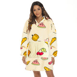 Hoodies Blankets Hooded Sweater Lazy Blanket plus Velvet Thickened