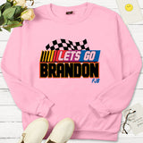 Let'S Go Brandon T Shirt English Letter Crew Neck Sweatshirt