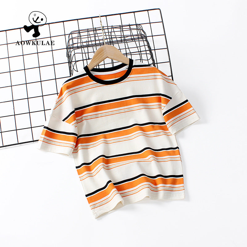 Children T Shrits Summer Boys' Short-Sleeved T-shirt