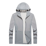 Sun Resistant Clothes Sun Protection Jacket Men's Ice Silk Breathable Trench Coat