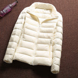 Women Winter Coats Puffer Jacket Down Coat Fall/Winter Lightweight Down Jacket Women's Short Stand Collar Winter Clothing Coat