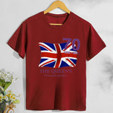 Inspired by Queen's Platinum Jubilee 2022 Elizabeth 70 Years T-shirt British T-shirt plus Size Short Sleeve Summer
