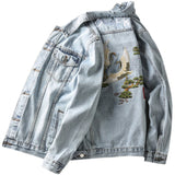 Paisley Denim Jacket Summer Vintage Embroidered Denim Jacket