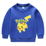 Children Pokemon Pikachu Hoodie Fleece Lined Padded Warm Keeping Sweatshirt