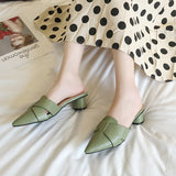 Nude Strappy Block Heels