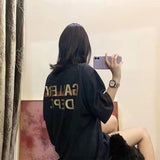 Gallery Dept T Shirts Rose Skull Washed-out Vintage Short Sleeve T-shirt Men and Women Half Sleeve