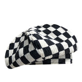 Check Beret Hat Vintage Plaid Hat
