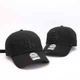 Dodgers and Yankees Baseball Cap 47brand Baseball Cap NY Embroidery Casual Sun Hat Men and Women