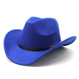 Cowboy Hats Cowboy Hat Autumn and Winter Woolen Hat for Men