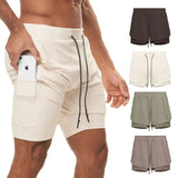 Men Sports Flex Shorts Men's Solid Color Shorts