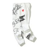 Kanye West Sunday Service Pant EU Heart Vintage Distressed Puff Print Sweatpants