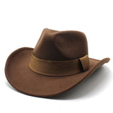 Cowboy Hats Autumn and Winter Top Hat Fashion Men and Women Fedora Hat