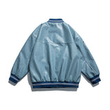 Baby Blue Varsity Jacket Spring Baseball Uniform Popular Jacket for Men