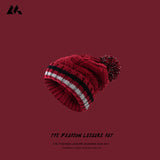 Toboggan Hat Beret Warm Wool Hat Female