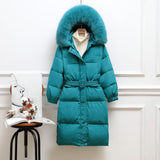 Women Winter Coats Puffer Jacket Down Coat Down Jacket Female Long Fox Big Fur Collar Loose Thick