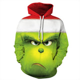 Grinch Hoodie Halloween Christmas Joy Grinch 3d Printed Hoodie