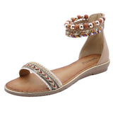 Fancy Sandals Bohemian Retro Plus Size Wedge Flat Shoes