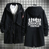 Stranger Things Hellfire Club Hoodie StrangerThings Season 4 Men's and Women's Mid-Length Trench Coat
