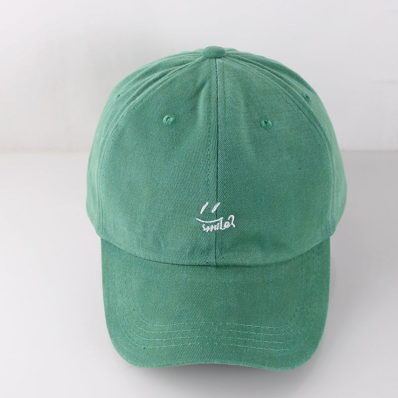Smiley Face Cap Embroidered Baseball Cap