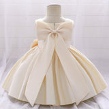 Summer Rompers Children's Baby Birthday Big Bow Wedding Dress