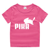Children Pokemon Pikachu T Shirt Summer Cotton Short Sleeve T-shirt Sports