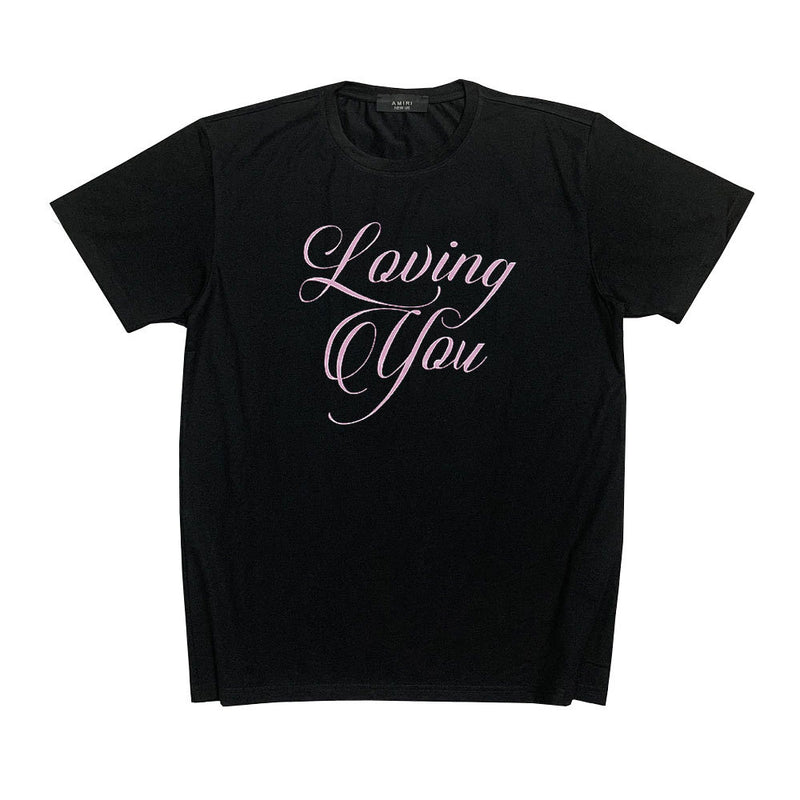 Amiri T Shirt Short Sleeve Art Letter Print Casual Hip Hop