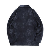Men's Casual Suit Man Blzer Dark Tie-Dye Printed Blazer Men's Loose Lapels Jacket Casual Small Suit