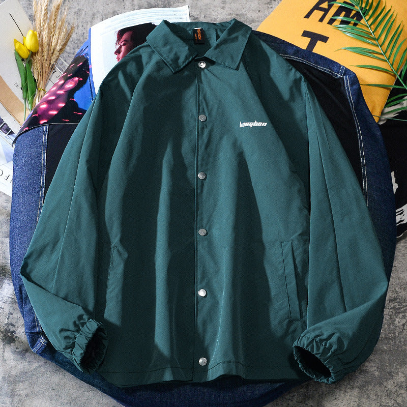 Jock Jacket Coat Loose-Fitting Workwear Jacket 2021 Autumn Men and Women