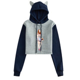 Friends Joey Hoodie Autumn and Winter Ear Hooded Sweater for Women