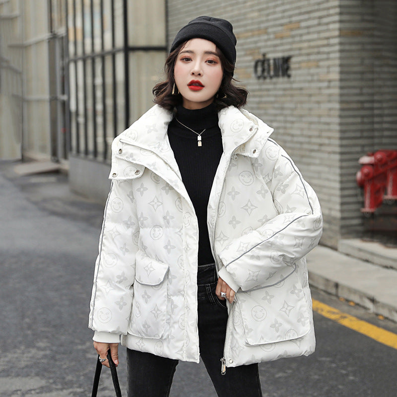 Women Winter Coats Puffer Jacket Down Coat New National Fashion Luminous Down Jacket Women's Short Street