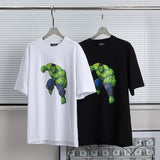 Marvel T Shirt Spring and Summer Versatile Short-Sleeved T-shirt Men and Women