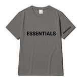 Fog Fear of God T Shirts Essentials Letter Hot Stamping Crew Neck Casual T-shirt