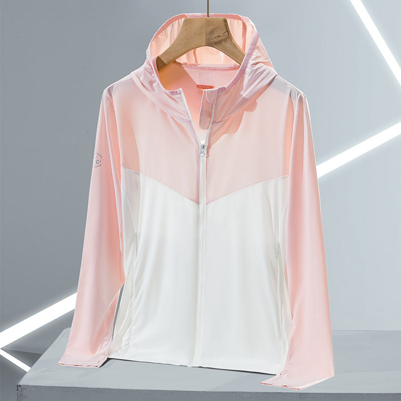 Sun Resistant Clothes Ice Silk Sun Protection Clothing Female Breathable and UV-Resistant Sun-Protective Clothing