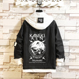 Comic Denim Jacket Men and Women Fashion Fall Winter Cowboy Sweater Coat Top