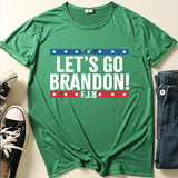 Let'S Go Brandon T Shirt Short Sleeve Men'S And Women'S T-Shirt Top