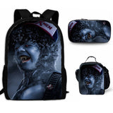 Stranger Things Backpack 3-Piece Backpack Student Schoolbag Lunch Bag