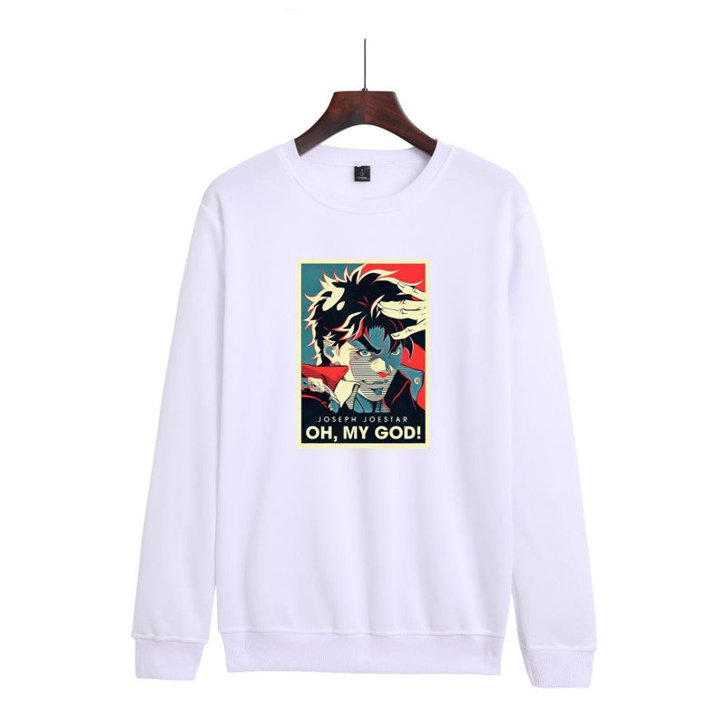 JoJo's Bizarre Adventure Dressing Sweater Printed Fashionable round Neck Sweater