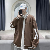 Baggy Jacket Spring Baseball Jacket Men's Casual Color Matching