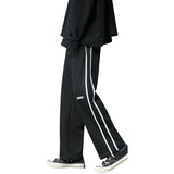 Men's Pants Striped Sweatpants Men's Spring and Autumn Wide Track Pants Casual Pants