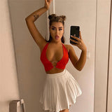 Music Festivals Rave Outfits Girls Tops Summer Women's Clothing Sexy Vest