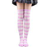 Winter Chunky Cable Thick Knit Thigh High Socks Long Stockings Boot Christmas Stockings Striped Hold-Ups Female Stockings