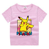 Children Pokemon Pikachu T Shirt Cotton T-shirt Casual Sports Cute