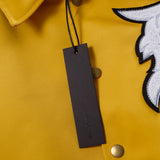 Yellow Varsity Jacket Fog Jacket High Street Embroidery Fear of Fog Jacket Men's and Women's Same Style Baseball Uniform Flight Jacket
